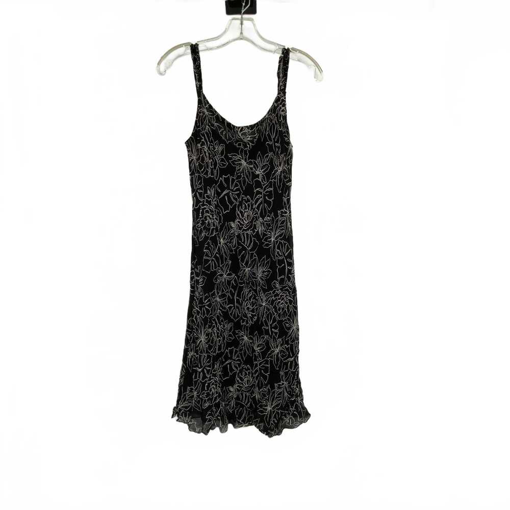 Jones New York Black White Silk Midi Sundress | Women’s Size 8